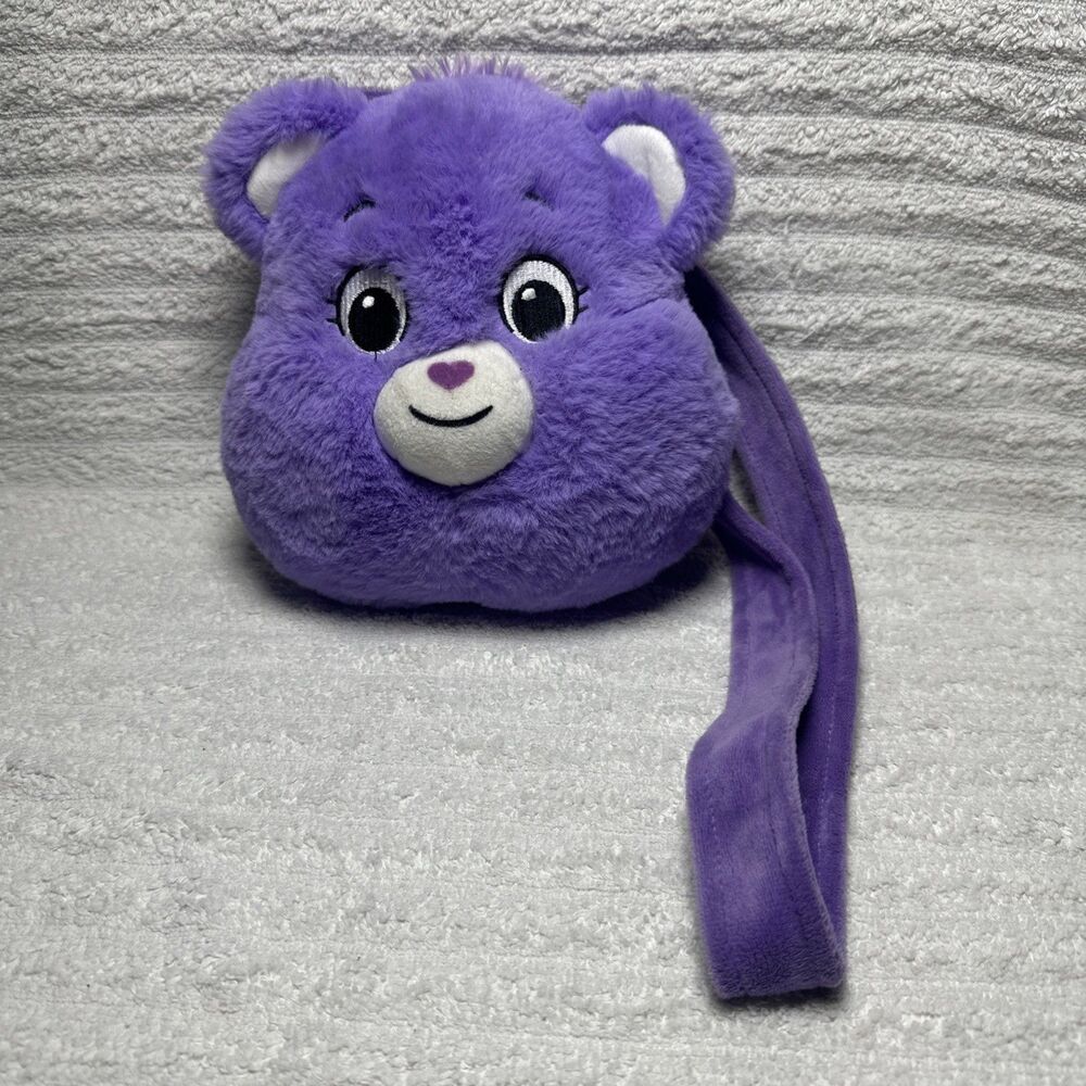 Care Bears Unlock The Magic Plush Crossbody Shoulder Bag Purse Purple